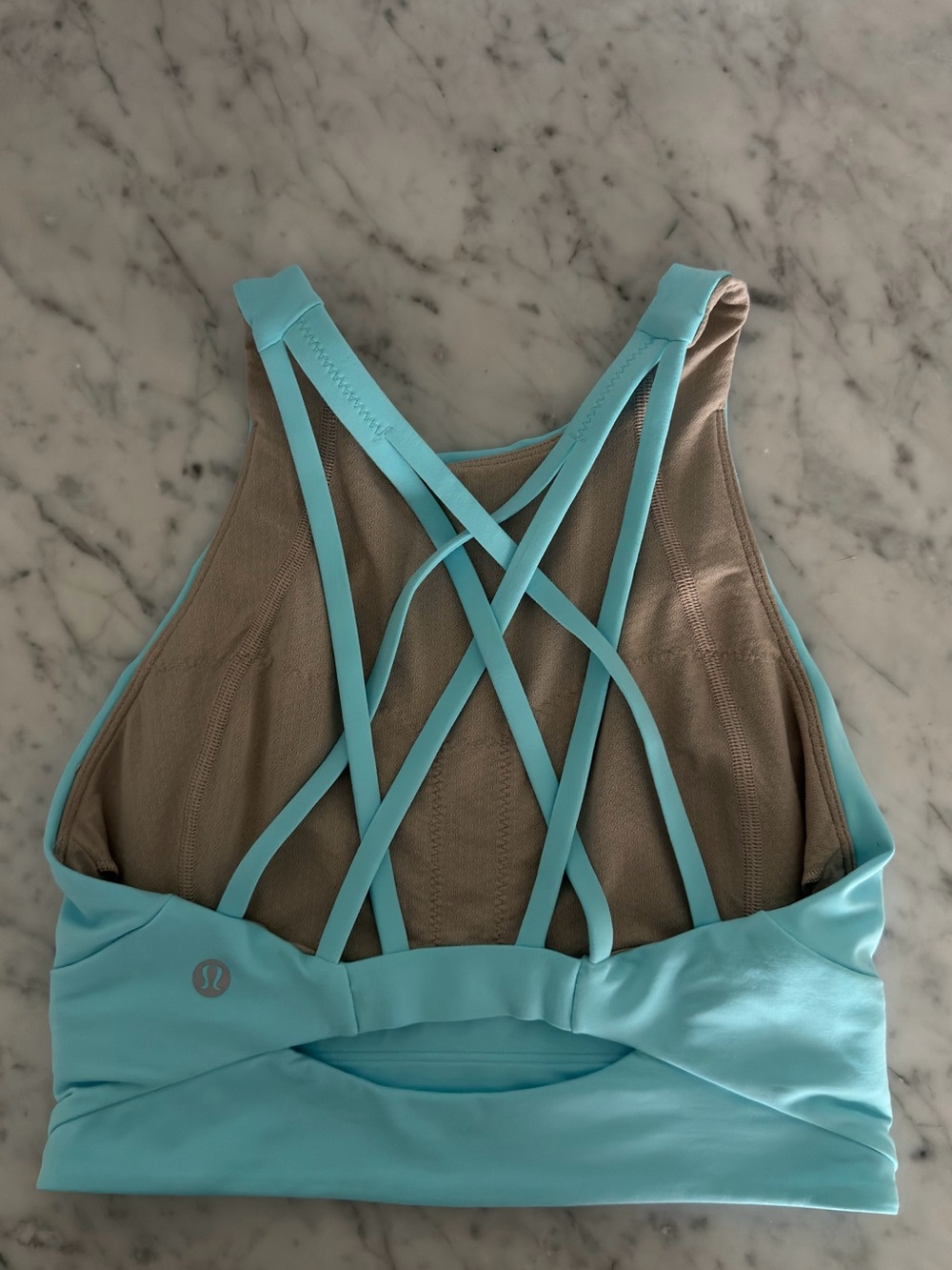 lululemon athletica Aqua Strappy Back Sports Bra